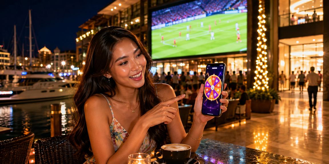 Pengguna Malaysia di Langkawi menggunakan fesch6 untuk taruhan bola sepak mudah alih